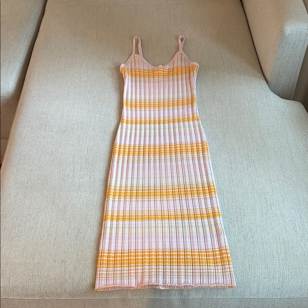 Wilfred Free Sunset Ribbed Body Con Dress from Aritzia